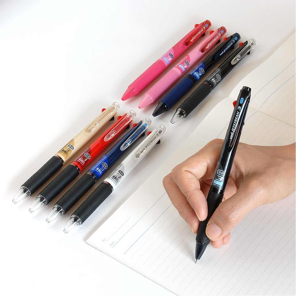 Amazon.com : Uni Ballpoint Pen Jetstream 3 Color Black, Red, Blue